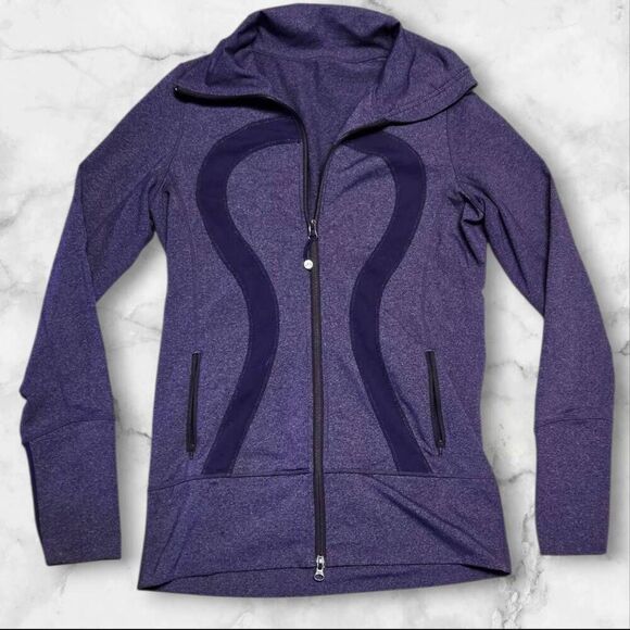 Lululemon Size 8 Purple Stride Full Zip - Picture 1 of 4